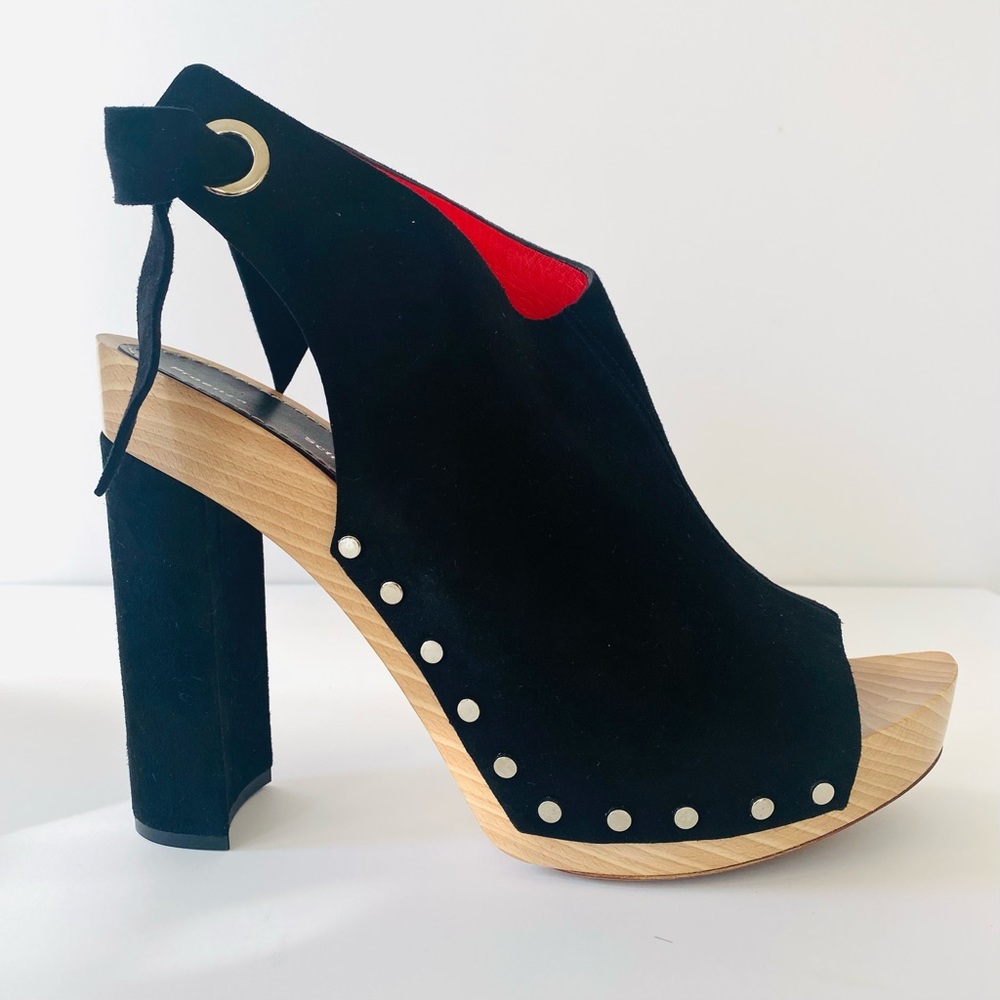 Proenza Schouler Black Suede Platform Sandal | Size 40 | 10 US | 7 UK | PS27010